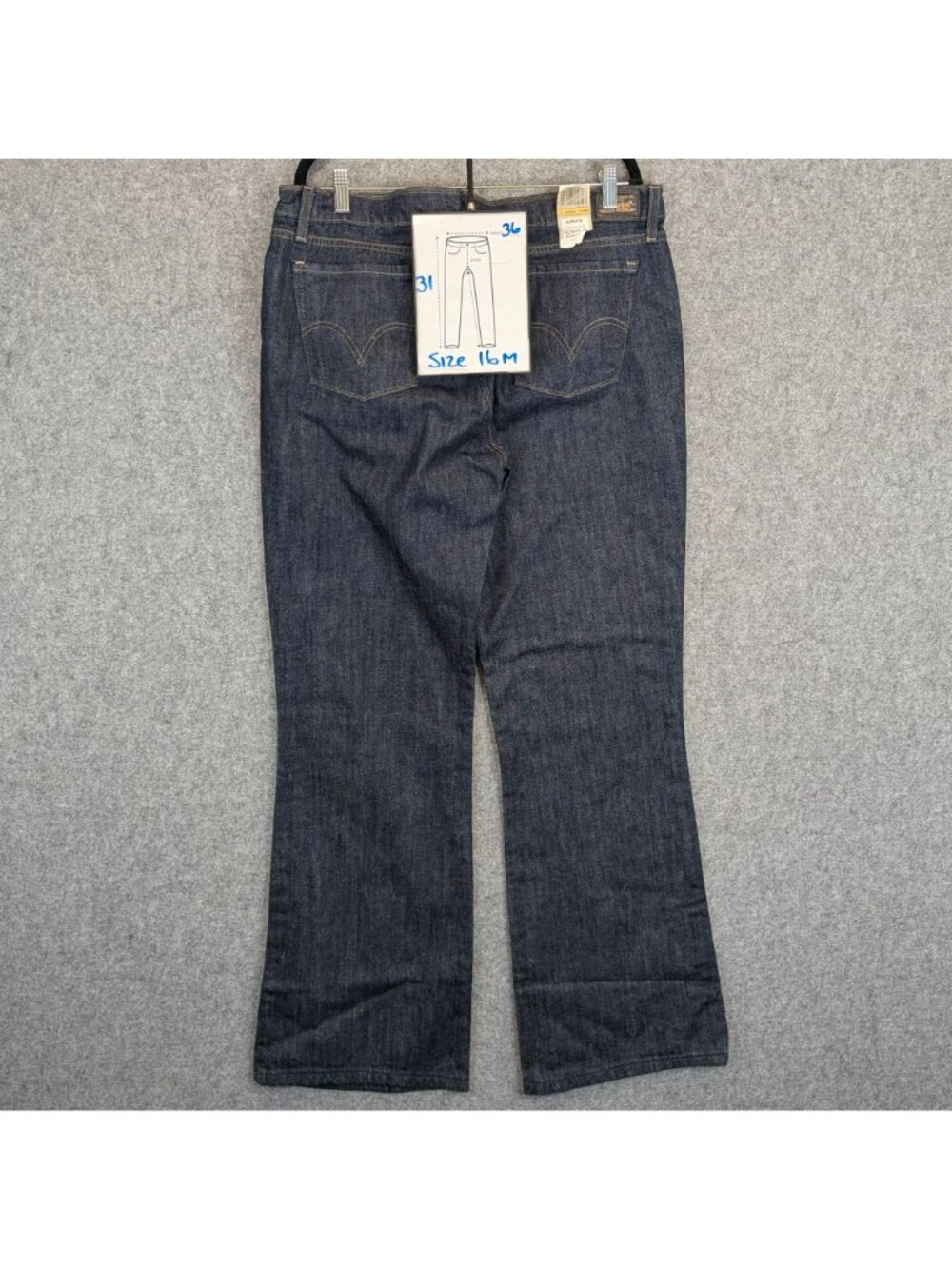 Levis 544 Womens Misses 16 Jeans VTG Ultimate Lift Boot Cut Medium Dark Wash NWT - Picture 8 of 8